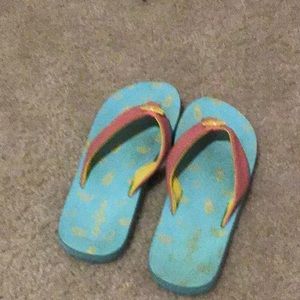 A pair of kids flip flops